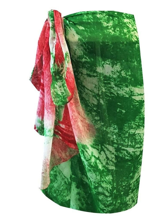 Barelos Green-Orange Pareo Abstract Designs 288888.3