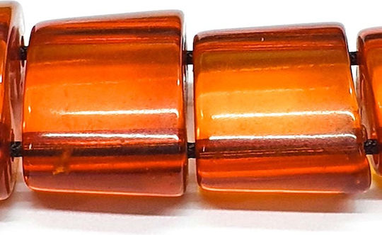 Roloi Komboloi Begleri with 9 Resin Beads Length 25cm Honey