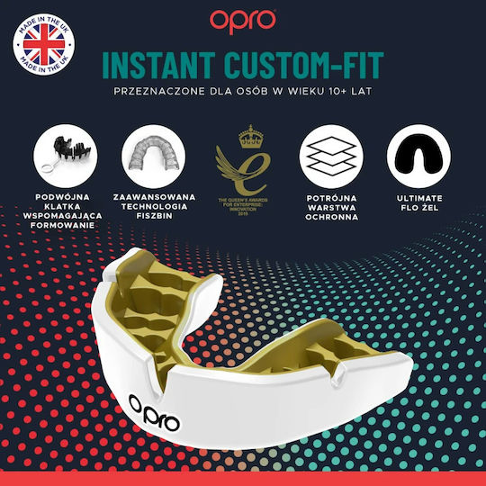 Mouth Guard Opro Eyes Instant Custom Fit V2 Black Green Gold