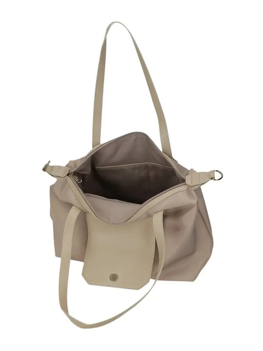 Leire Set Fabric Women's Tote Handbag Beige