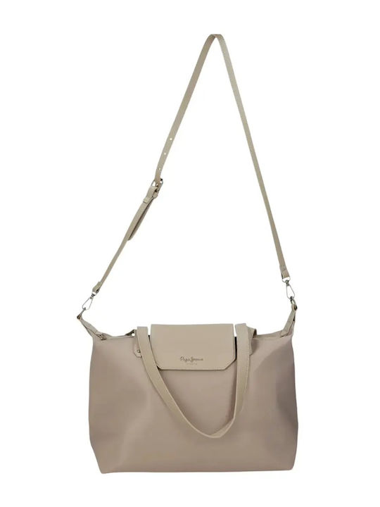 Leire Set Fabric Women's Tote Handbag Beige