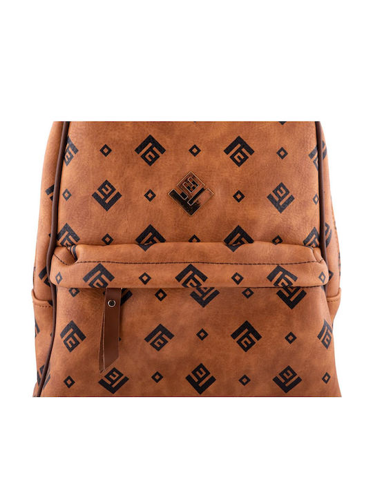 Ersi Leder Damen Handtaschen und Damentaschen Rucksack Braune