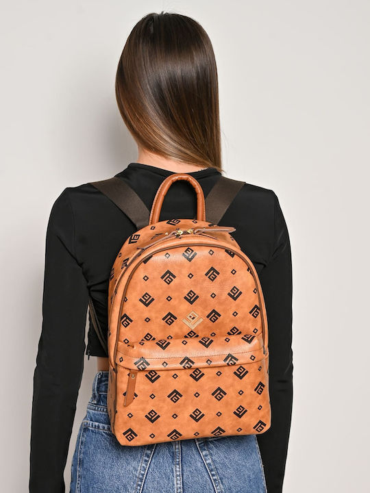 Ersi Leder Damen Handtaschen und Damentaschen Rucksack Braune
