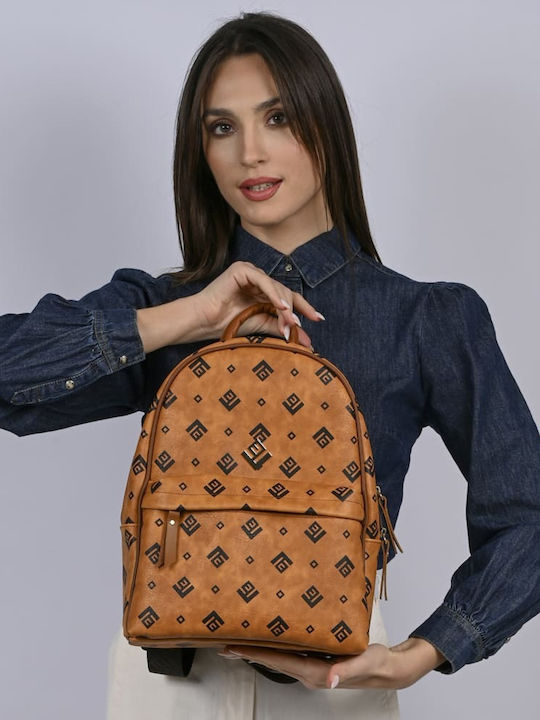 Ersi Leder Damen Handtaschen und Damentaschen Rucksack Braune