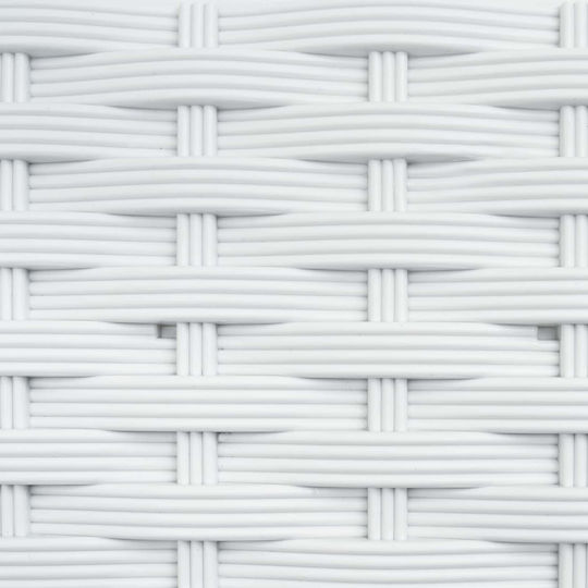 vidaXL Set of 3 White Plastic Planter Boxes