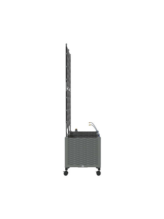 vidaXL Set 2 Ghivece Plasice Gri Deschis