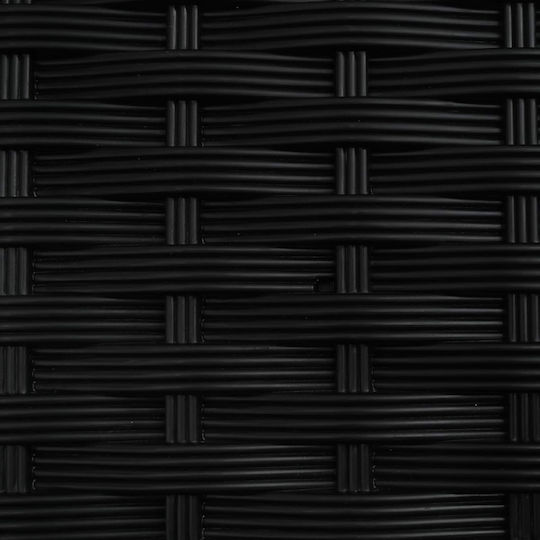 vidaXL Set of 4 Plastic Black Planter Boxes