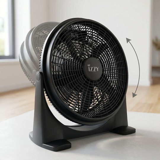 Izzy IZ-9034 Box Fan 100W Διαμέτρου 50cm Μαύρο