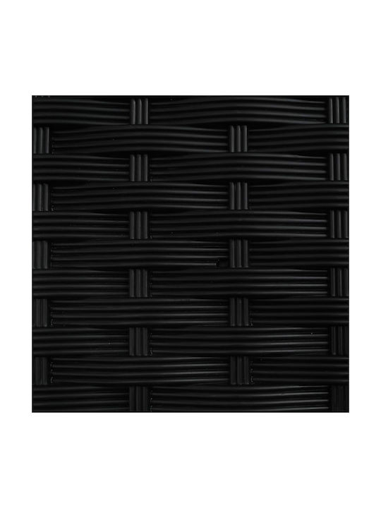 vidaXL Set 2 Planter Box-uri Din Plastic Negru
