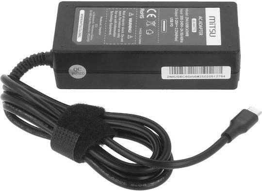 Mitsu USB-C Φορτιστής Laptop 65W