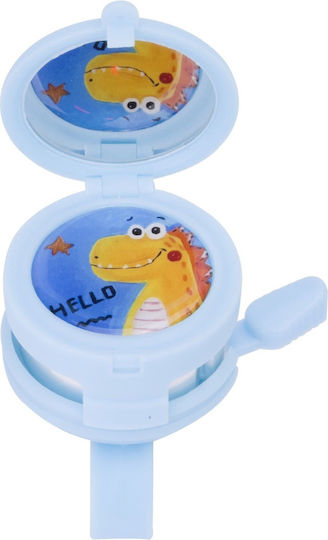 Children's Bicycle Bell Mirror Loud Blue Dinosaur Bell Bike Scooter