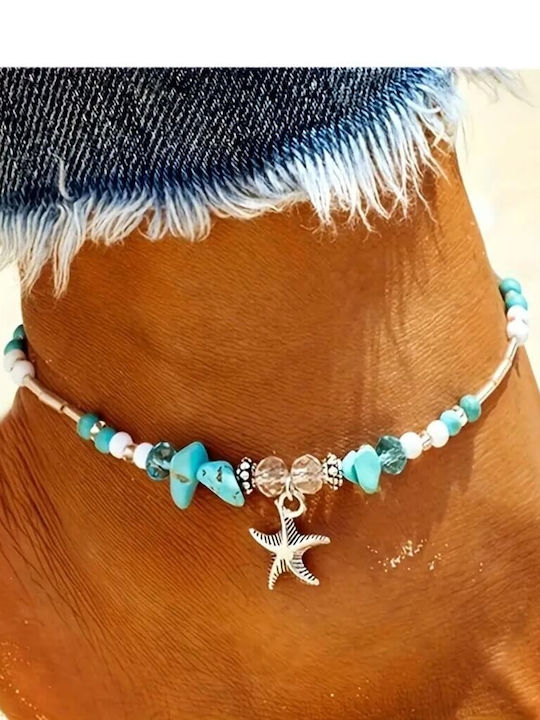 Fußarmband Türkis