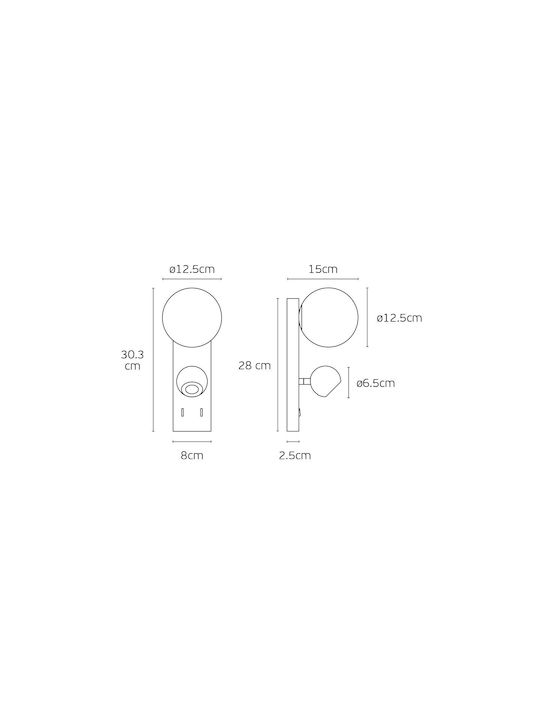 Φωτιστικό Τοίχου Χρυσό Φωτιστικό Τοίχου Χρυσό