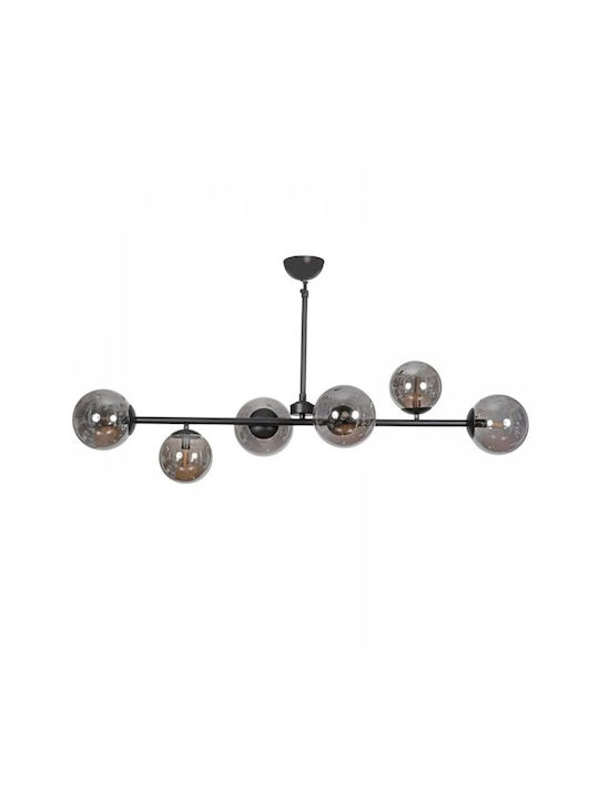 NG Santas Black Ceiling Light Rail with G9 Socket 100x70cm
