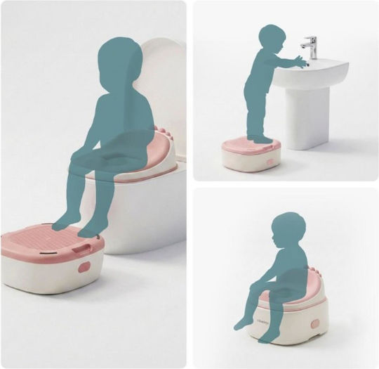 Relaxdays Klassisches Töpfchen mit Deckel Rosa