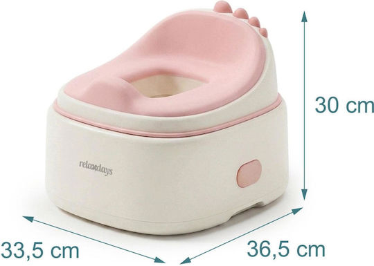 Relaxdays Klassisches Töpfchen mit Deckel Rosa