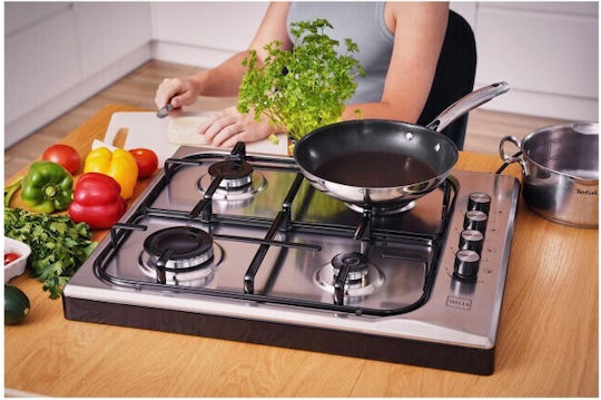 Stella STKGIX-04IN Kochplatte Für Flüssiggas Mit 4 Kochfelder Inox