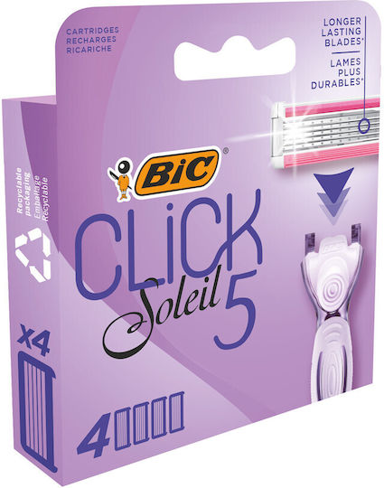 BIC Ξυραφάκι Σώματος με Ανταλλακτική Κεφαλή 3 Λεπίδων & Λιπαντική Ταινία