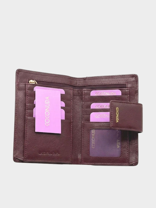 Große Leder Damenbrieftasche Burgundisch