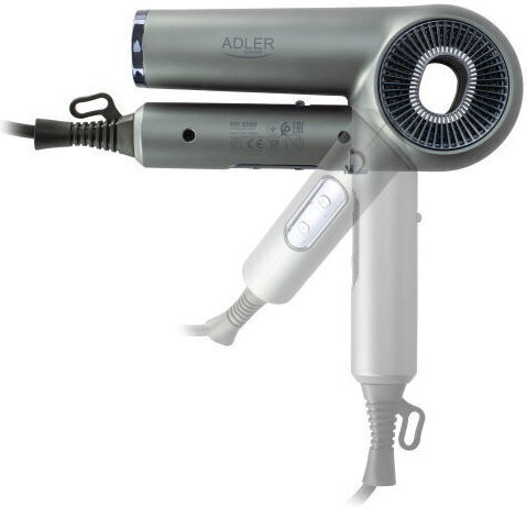 Adler Ionic Πιστολάκι Μαλλιών με Φυσούνα 1600W