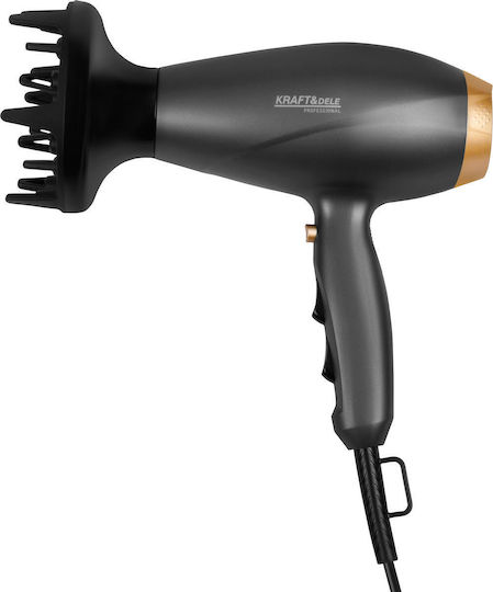 Kraft & Dele Uscător de Păr Profesional cu Difuzor 2400W