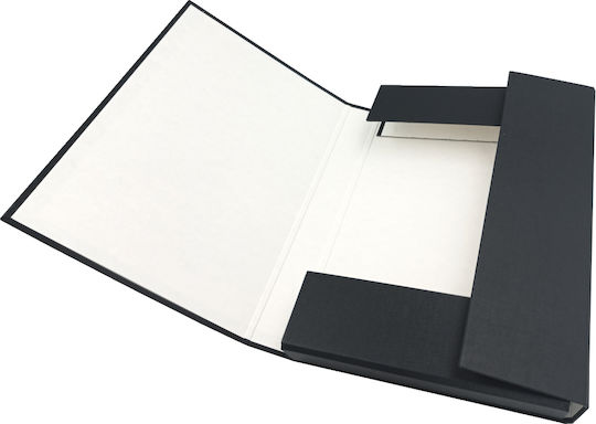 A4 Folder Elastic Band Black 40mm Delfin