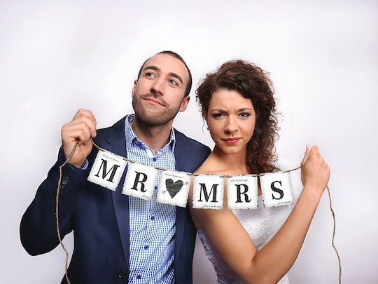 Mr Mrs Banner 77cm 1pc
