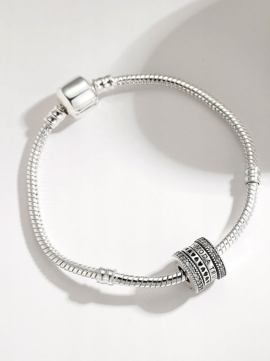 Trusky Charm din Argint cu Zircon