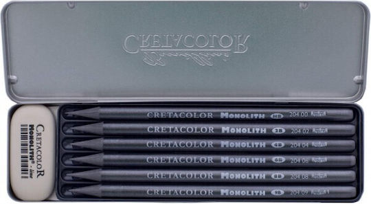 Cretacolor Graphite Drawing Pencils Box 7 Pieces 204 26 9002592204263