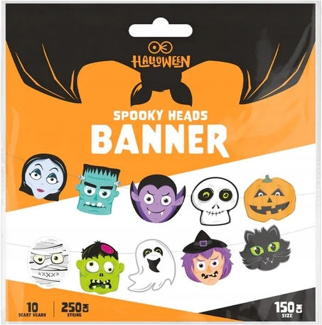 Ghirlandă Banner Monștri Halloween 150 Cm