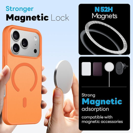 Northjo Protection Set 5 1 360 Full Cover Plastic Orange for iPhone 18 / 17 Pro Max