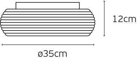 Deckenleuchte montieren 35cm Weiß mit Integrierter LED