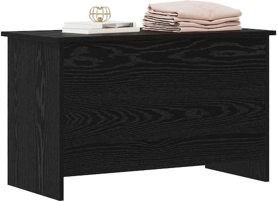 vidaXL Decorative Wooden Black Trunk 80x40x50 cm