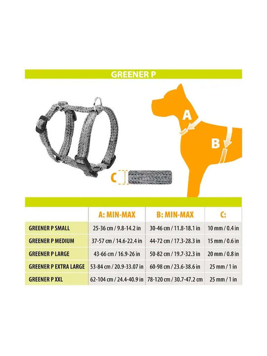 Hundegeschirr Ferplast Greener X-Large Grau