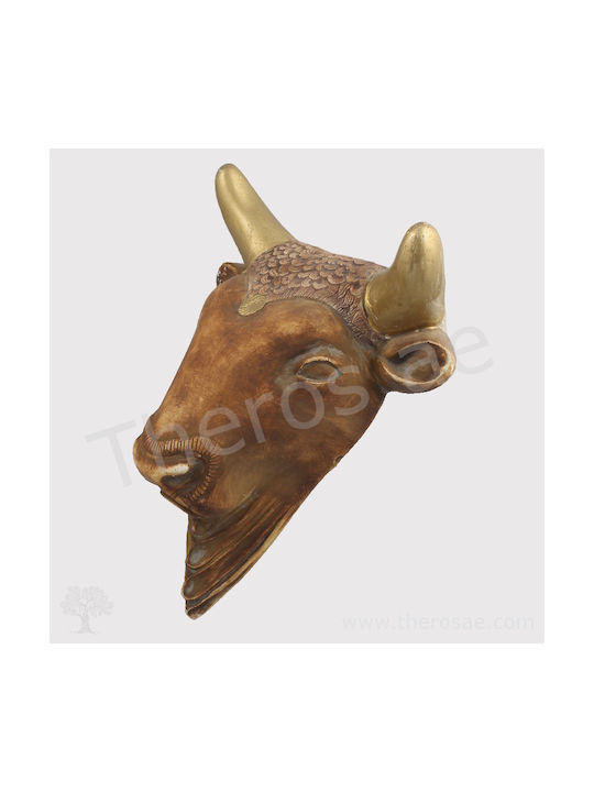 Wall Decor Taurus Handmade Ceramic Material 28x8x22cm