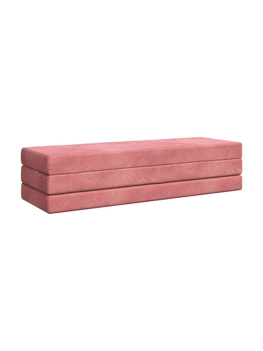Fotoliu Puf Polimorfic Canapea Roz 200x67x45cm