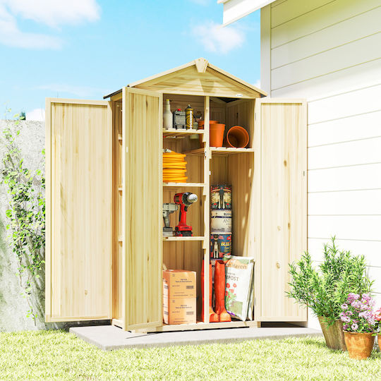 Wooden Garden Shed L0.93xW0.53xH1.68m