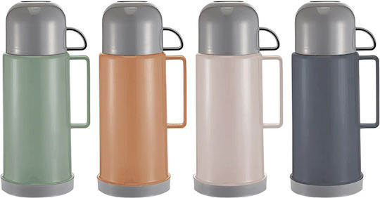 Holstar Thermos Glass Plastic Glass 1lt Orange with Handle