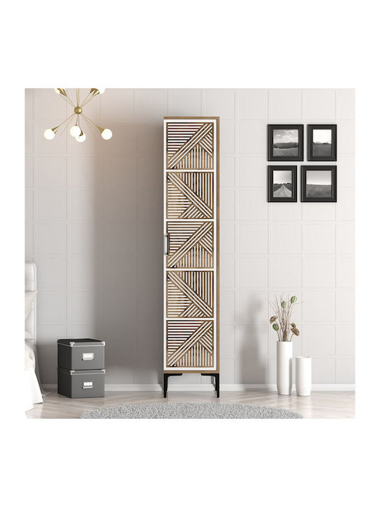 Solano Dulap Monofila Nuc/Alb 47.5x40x201.4cm