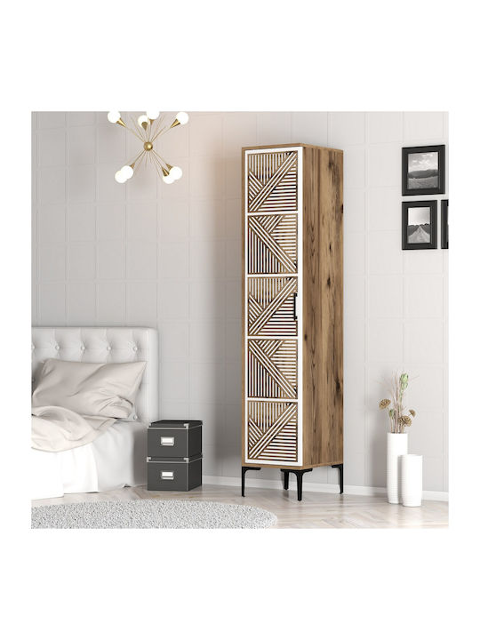 Solano Dulap Monofila Nuc/Alb 47.5x40x201.4cm