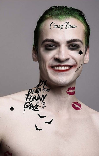 Naughty Temporary Tattoos Mr Smile Joker Lips