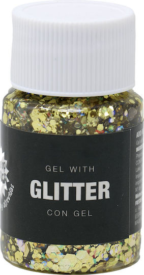 Gel Sclipici Machiaj Decorativ Auriu 20g