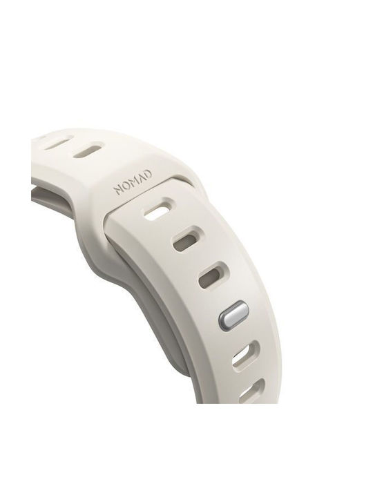 Nomad Tempo Waterproof Fkm Silicone Aluminum Strap Pin Optimized Apple Watch Ultra Series 49mm Driftwood Beige Nm009773858