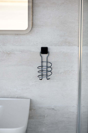 Stewehome Hair Dryer Support Stand Stainless Steel Self-Adhesive White