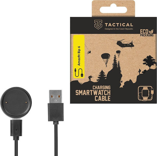Tactical Cablu De Încărcare Usb Încărcător Pentru Xiaomi Amazfit Bip6/Active 2/2 Square Negru