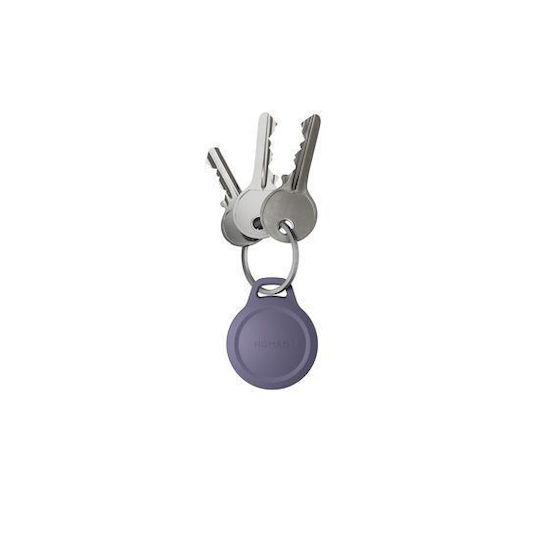Nomad Rugged Keychain Case for AirTag in Purple Colour