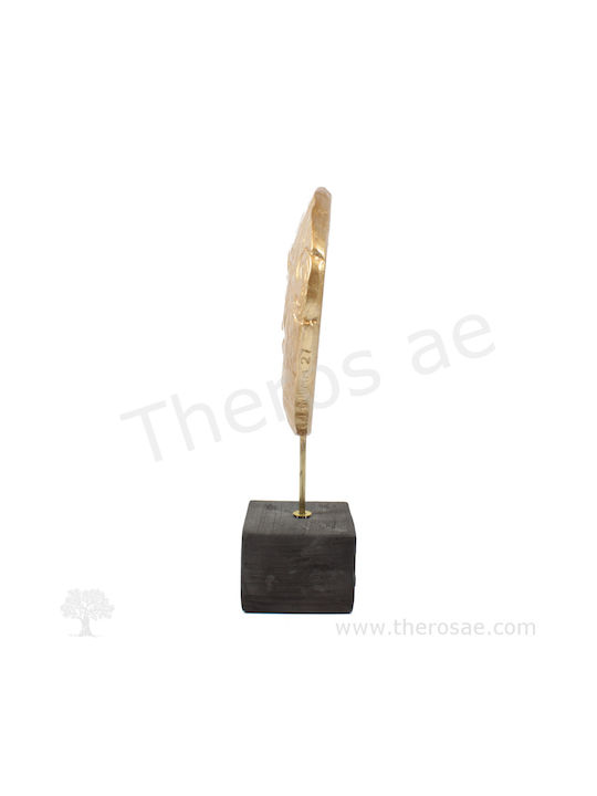 Agamemnon Mask Ceramic 25.2cm Gold
