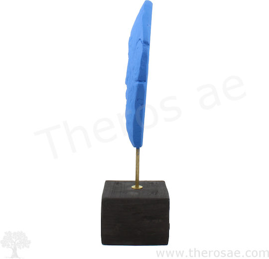 Masca lui Agamemnon Ceramică 24.8 cm Albastru