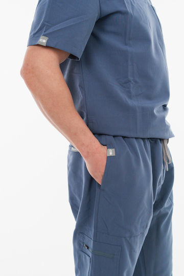 Dr. Scrub Ανδρική Ιατρική Μπλούζα Navy Μπλε