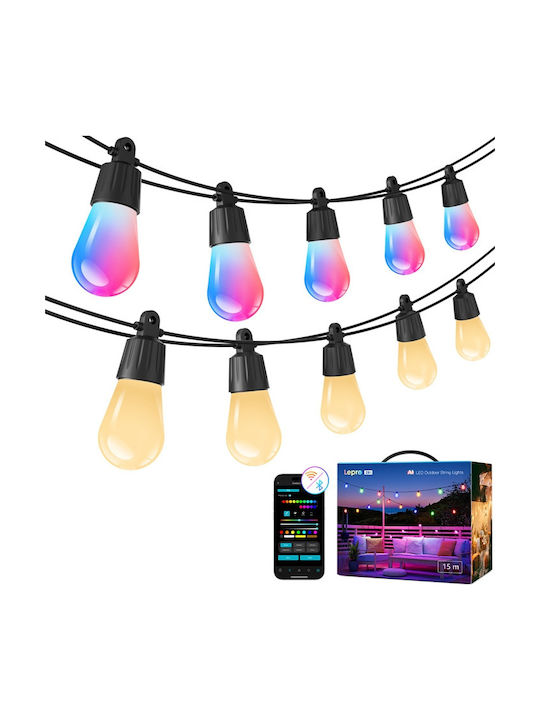 Lepro Waterproof Smart LED Garland Light 15m